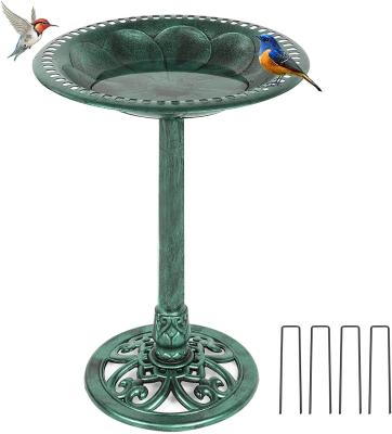 China Best Durable Outdoor Choice Products Plastic Bird Baths Resin Pedestal Bird Bath Fountain for sale