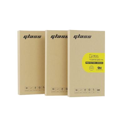 China Recycled Materials Factory Direct Sales Mobile Phone Case Tempered Glass Screen Protector Packaging Box for sale