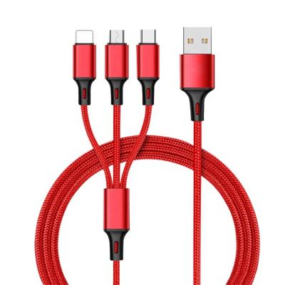 China MP3/MP4 player 3 in 1 USB data cable suitable for Android 3A fast charging data cable suitable for Huawei can do LOGO for sale