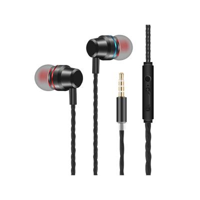 China hot sale price universal loweest price portable Smartphone 3.5mm In-ear player colorful mobile music wired earphone with MIC for sale