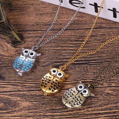 China China Wholesale Antique Factory Cartoon Pocket Watches With Night Owl Factory Direct Sales for sale