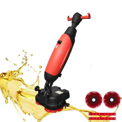 China Hotels Customized Intelligent Hand Push Floor Scrubber Floor Cleaning Machine Battery Power Floor Scrubber for sale