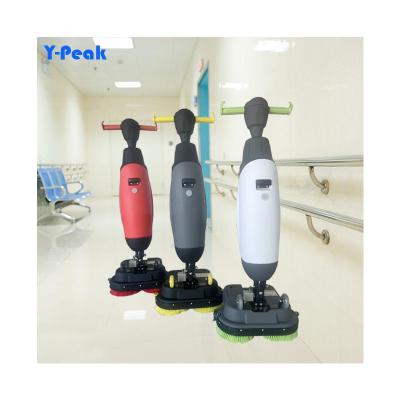 China Hotels Floor Cleaning Scrubbing Machine Battery Powered Commercial Walk Behind Hand Push Floor Scrubber for sale