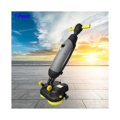 China Hotels High Quality Commercial Floor Scrubber Mini Automatic Electric Hand Push Cleaning Machine with Plastic Motor Engine for Hotels for sale