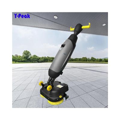 China Hotels High Quality Walk-Behind Automatic Floor Scrubber Mini Commercial Floor Cleaning Machine with Gearbox Bearing for Printing Shops for sale