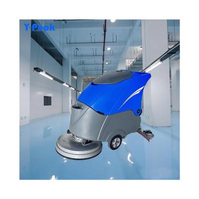 China Hotels Industrial Walk Behind Scrubber Dryer Commercial Auto Floor Washing Machine floor scrubber for sale