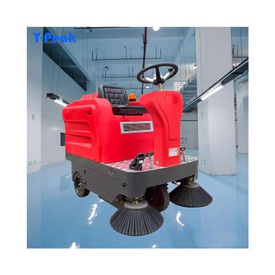 China Hotels High Quality Industrial Electric Ride On Floor Sweeper Electric Big Size Street Sweeper Road Floor Sweeper for sale