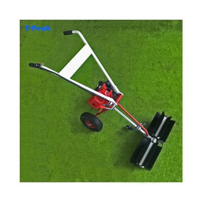 China Hotels High Quality Steel Garden Grass Leaf Sweeper Powered Push Broom 42