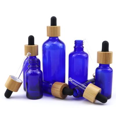 China Wholesale Metal Gold Aluminum Collar Cap+Glass Pipette+Silicone Collar China Aluminum Rubber 50ml 50ml Oil Packaging Bottles Cobalt Blue Cosmetic Glass Dropper Bottle With Plastic Cap dropper bamboo for sale