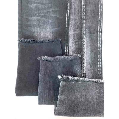 China 10 OZ Denim Fabric Soft Wrinkle Resistant Twill Woven Super Stretch Pattern Bulk Black Denim Fabric for sale