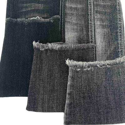 China Super Stretch Woven Black 10.5oz Stretch Rolls Of Denim Fabric For Jeans for sale