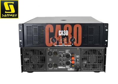 China 4 ohmios de amplificador 2700W del sistema PA estable viven equipo del amplificador de sonidos para los altavoces PA en venta