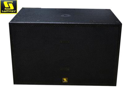 China Doble audio del subwoofer de 2500 vatios favorable del sistema del altavoz de subgraves activo activo del negro en venta