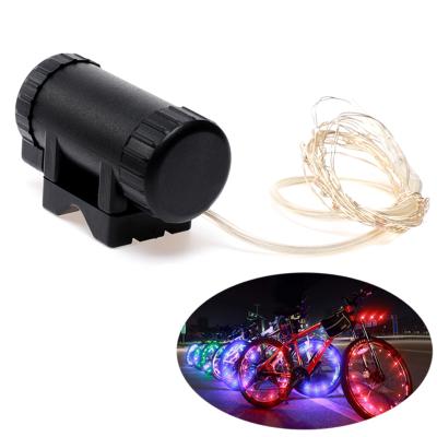 China 20-40h Rechargeable Waterproof Colorful LED Bicycle Spoke Light Bike Tire Accessories Bike Wheel Light for sale