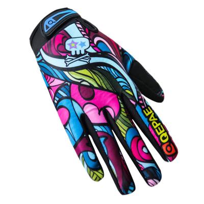 China Comfortable Custom Outdoor Full Finger Gloves Mountain Bicycle Sport Breathable Cycling Gloves for sale