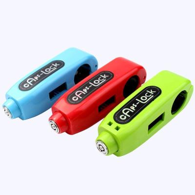 China Bike Plastic Safety Fast Delivery Fiber Handlebar Grip Throttle Handlebar Security Handlebar Grip Lock Motorcycle Lock for sale