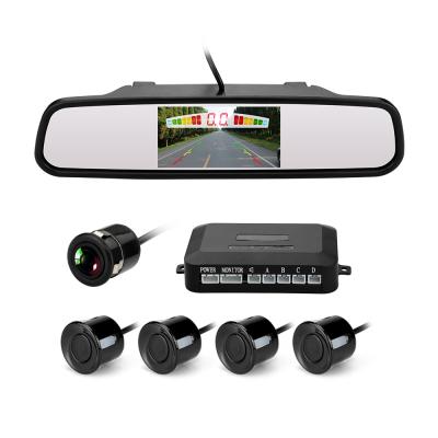 China Waterproof Car Parking Buzzer Sensor 4.3 Inch LED Display Rear View Camera for sale