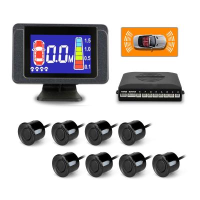 China Waterproof front and rear sensor 8pcs in the same time parking sensor front and rear display for sale