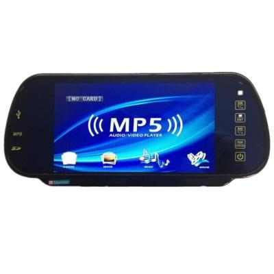 China Waterproof 7inch Car Rear View Mirror Monitor with BT and MP5 for sale