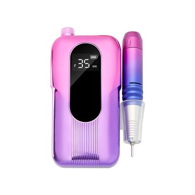 China Wholesale price 35000 rpm professional nail beauty products factory portable electric cordless nail drill machine for nails for sale