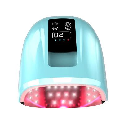 China Beauty Products 96W LED Rechargeable UV Profession Curing Tech Nail Dryer Manicure LED Strong Cordless UV Lamp BEC918G for sale