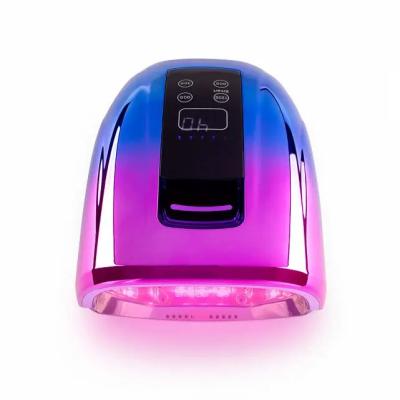 China 2023 Popular Salon Pure USA Pro 90w LED Cordless Rechargeable High Quality Nail UV Lamp With Carry Handle BEC918G for sale