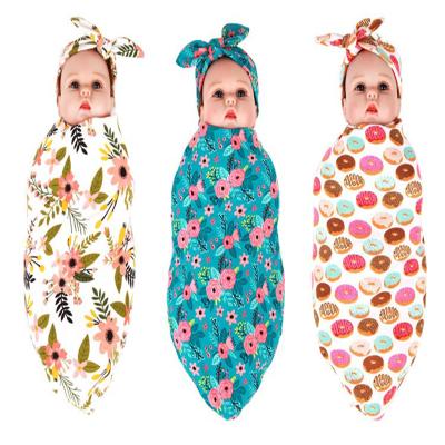 China Breathable Hooded Towel Cotton Baby Blanket Newborn Wrap for Boys Girls Unisex with Adjustable Band for sale