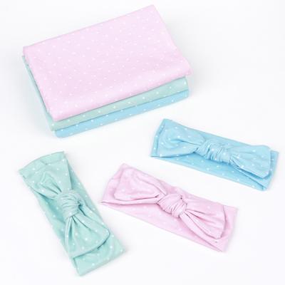 China Breathable Newborn Baby Wrap With Headband Soft Cotton Infant Newborn Baby Blanket Wrapping Wrap for sale