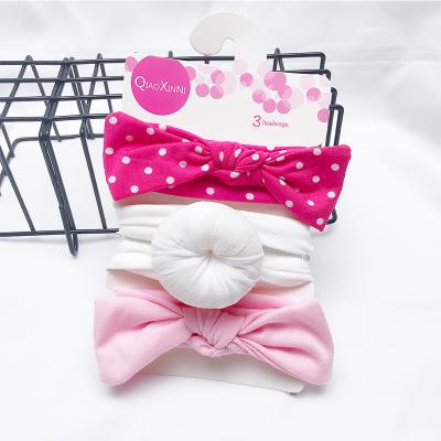 China Custom Soft Baby Toddler Hair Accessories Hairband Headband Nylon Friendly Turban Material for sale