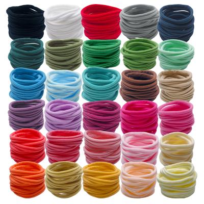 China 100pcs/Lot Toddler Hair Bands Baby Hair Rope DIY Elastic Nylon Elastic Nylon Headband Infant Friendly Material for sale