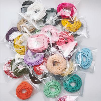 China Wholesale DIY Elastic Hair Band Nylon Headbands Soft Stretchy Nude Thin Ties Super Hair Friendly Materials For Baby Kids Girl for sale