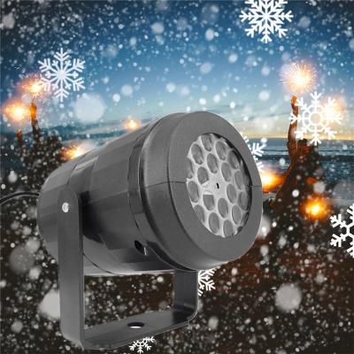 China PC Christmas Snowflake LED Projector Stage Lights Moving Home Laser Holiday Party Decor Night Lamp Disco Light for sale