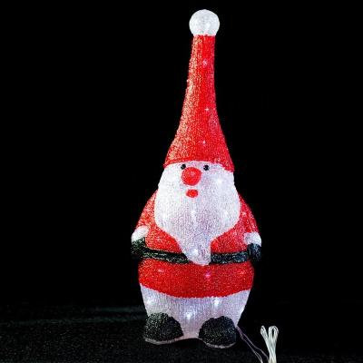 China Always New Commercial 3d Santa Claus Snowman Led Lights Acrylic Christmas Holiday Design Use Decoration for sale