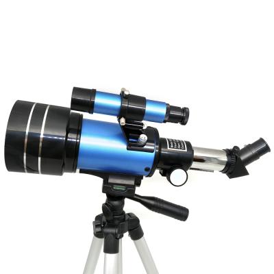 China Blue 30070 Multifunctional Refractor Astronomical Telescope With Tripod And Finder Scope for sale