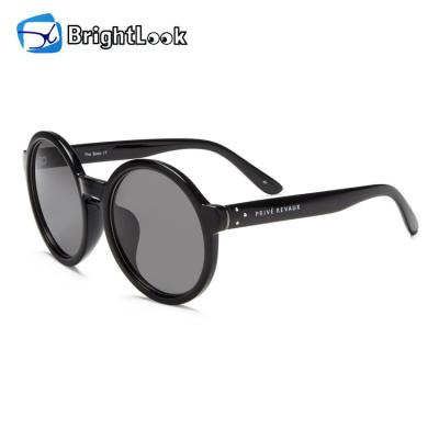 China 2022 Fashion Sunglasses Brightlook Design Round Frame Men Women Plastic Polarized Sunglasses for sale