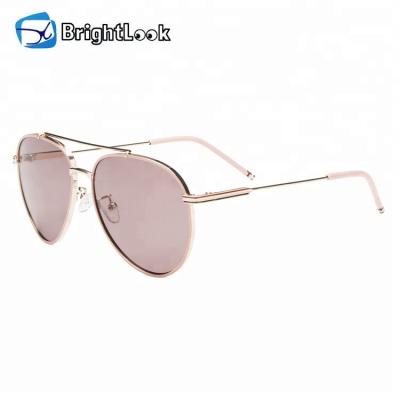 China High End Fashion Sunglasses Brightlook Quality PC Lens Metal Screw Hinge Polarized New Models Adult Sunglasses for sale