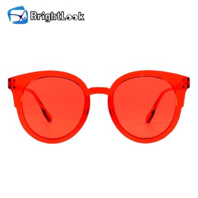 China Fashion Sunglasses Brightlook One Piece Fashion Candy Color UV400 Women Eyewear Promotional Sunglasses New for sale