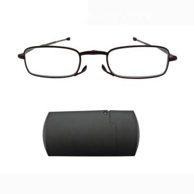 China Brightlook Slim Hot Selling Foldable Reader, Durable Metal Mini Folding Reading Glasses with Compact Case for sale