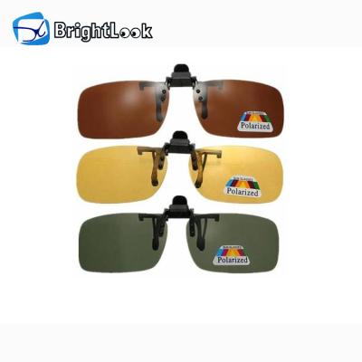 China Cheapest Fashion Sunglasses Brightlook Wenzhou Sunglasses Factory Fancy Man Mirror Colored Glass Plastic Clip On Sun Glasses for sale