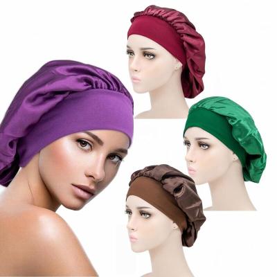 China Wholesale New Women's Eco-friendly Style Wide Brimmed Fashion Stretch Hair Hat Multicolor Night Hat for sale