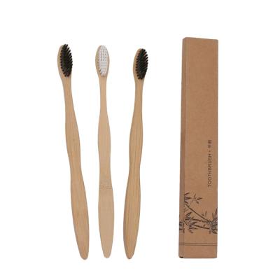 China Yiwu Disposable Custom Bamboo Toothbrush With Logo Packaging Toothbrush Bamboo For Hotel for sale