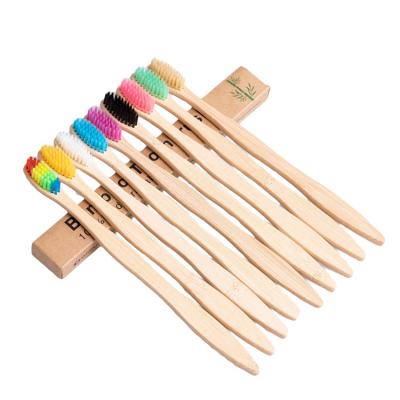 China High-Qulity Disposable Eco Friendly Stray Stiffens Natural Bamboo Toothbrush Toothbrush Bamboo for sale