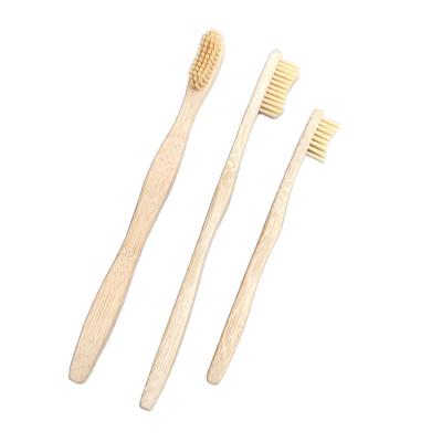 China Disposable Organic Eco Friendly Bamboo Toothbrush Toothbrush Custom Bamboo With Logo for sale