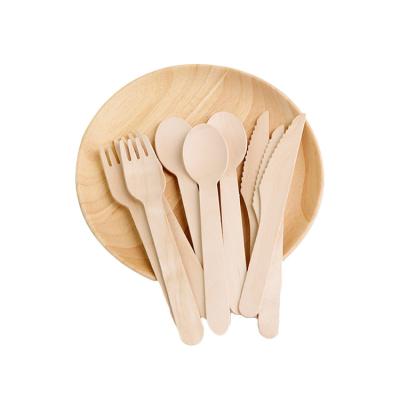 China Eco-friendly Disposable Wooden Cutlery Set Supplier EXW/FOB/CIF/DDP Wooden Cutlery Set for sale