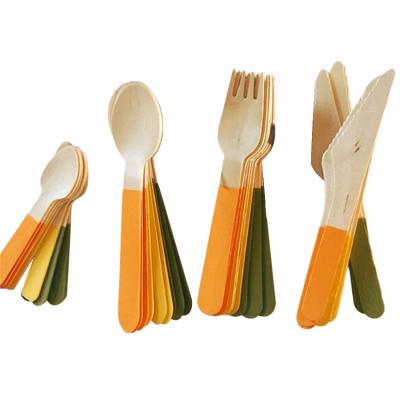 China Custom EXW/FOB/CIF/DDP Eco Friendly Disposable Birch Wooden Cutlery For Party for sale