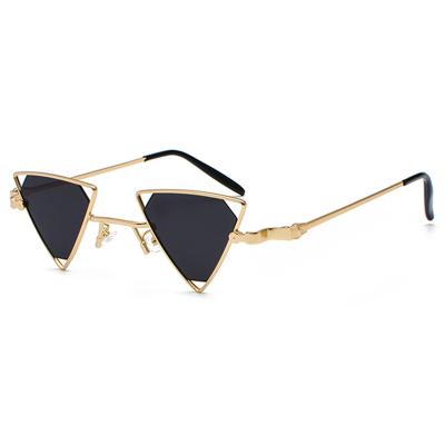 China Small metal eyewear men punk women 2021 summer shades accessories UV400 gold vintage sunglasses for sale