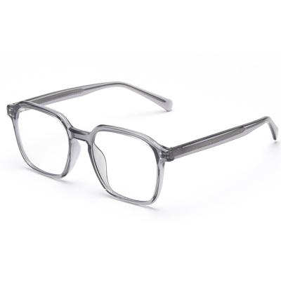 China Clear Black Gray Square Glass Optical Glasses Frame Men TR90 Glasses Frame Women Transparent Optical Decoration for sale