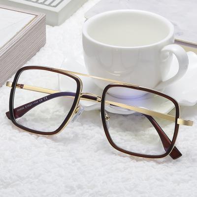 China Blue Light Blocking Optic Glass Women Men Shape Glass Women Metal TR90 High Quality Blue Light Blocking Glass Gold Optical Male Black for sale