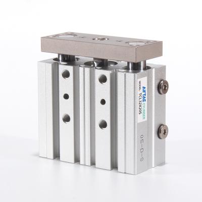 China TCL32/40/50/60 Series Aluminum Alloy Series Action Building Material Stores Airtac Type Pneumatic Double Cylinder for sale