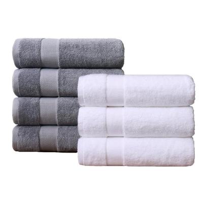 China Other Hotel Cloth Product Pure Color Pure Cotton Adult Plus Size Guest Room Thick Soft Cotton Absorbent Hotel Bathroom Towel for sale